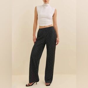 Reformation Gale High Waist Satin Pants Selene